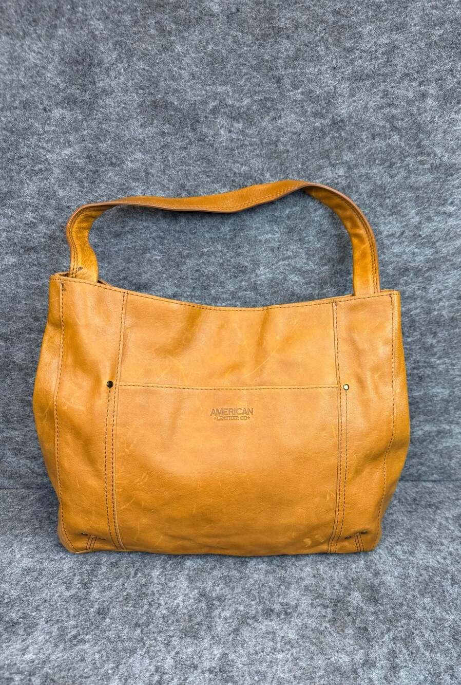 American Leather Co. Slouchy Leather Shoulder Tote Bag